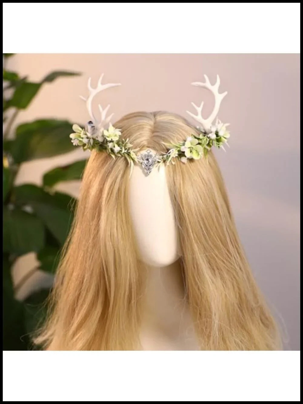 Light Up Antler Crown Woodland Elf Crown Renaissance Fair Costume Headpiece